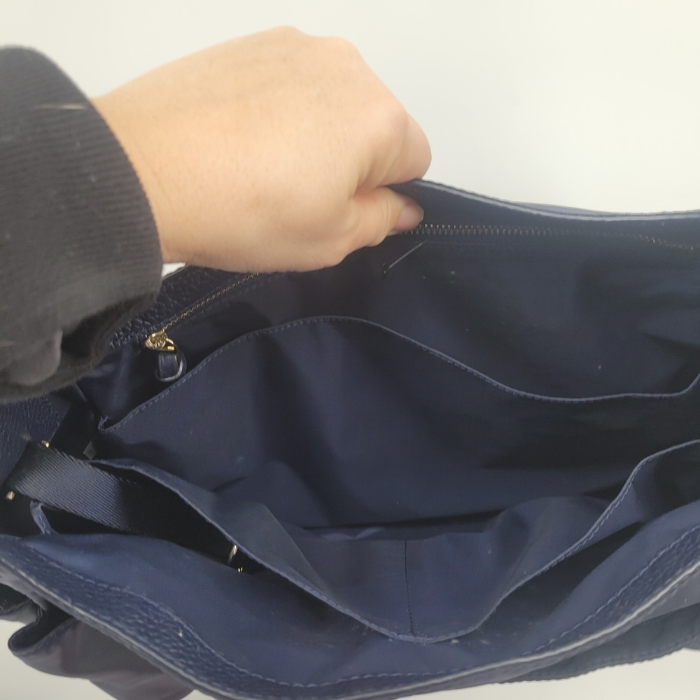 Tory Burch Navy Blue Thea Nylon Messenger Diaper Bag - Picture 11 of 11
